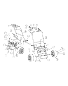 Front Frame Assembly Diagram and Parts List for 56A34DT2 750-XP Cub Cadet Lawn Mower